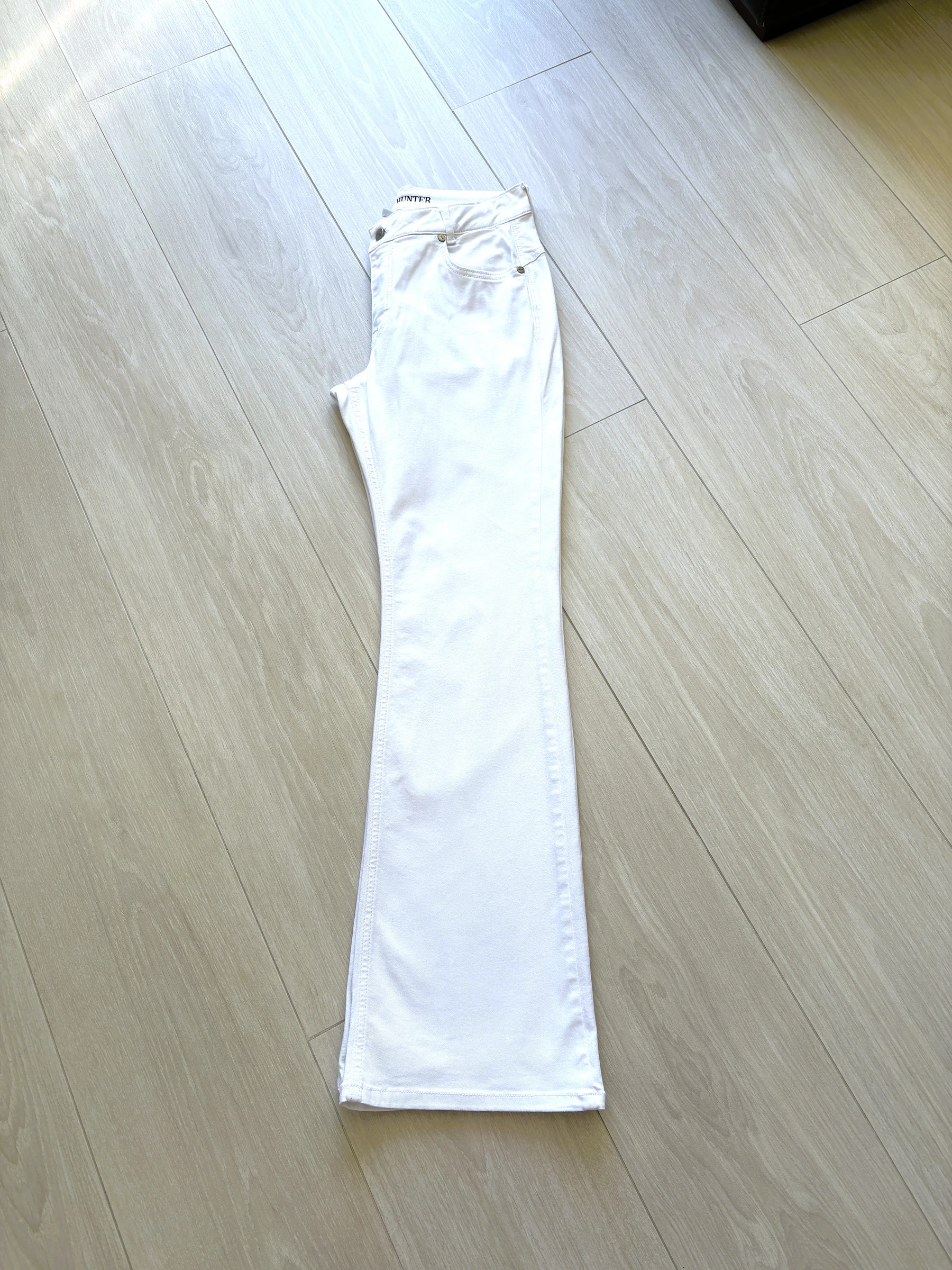 Denim Hunter DH Aldo – witte bootcut jeans – maat 40 – 5‑zakken – lichte stretch
